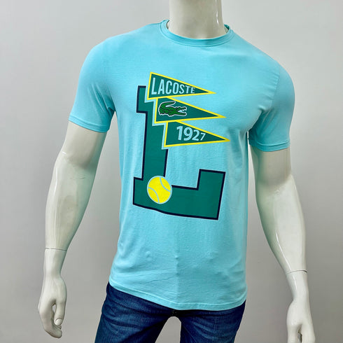 LACOSTE L BADGE PRINTED T-SHIRT